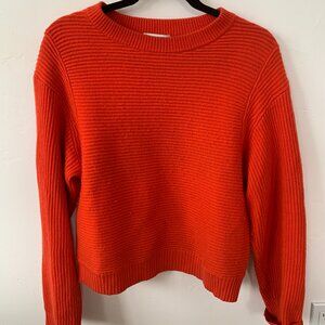 BLDWN April Sweater in Vinyl Red